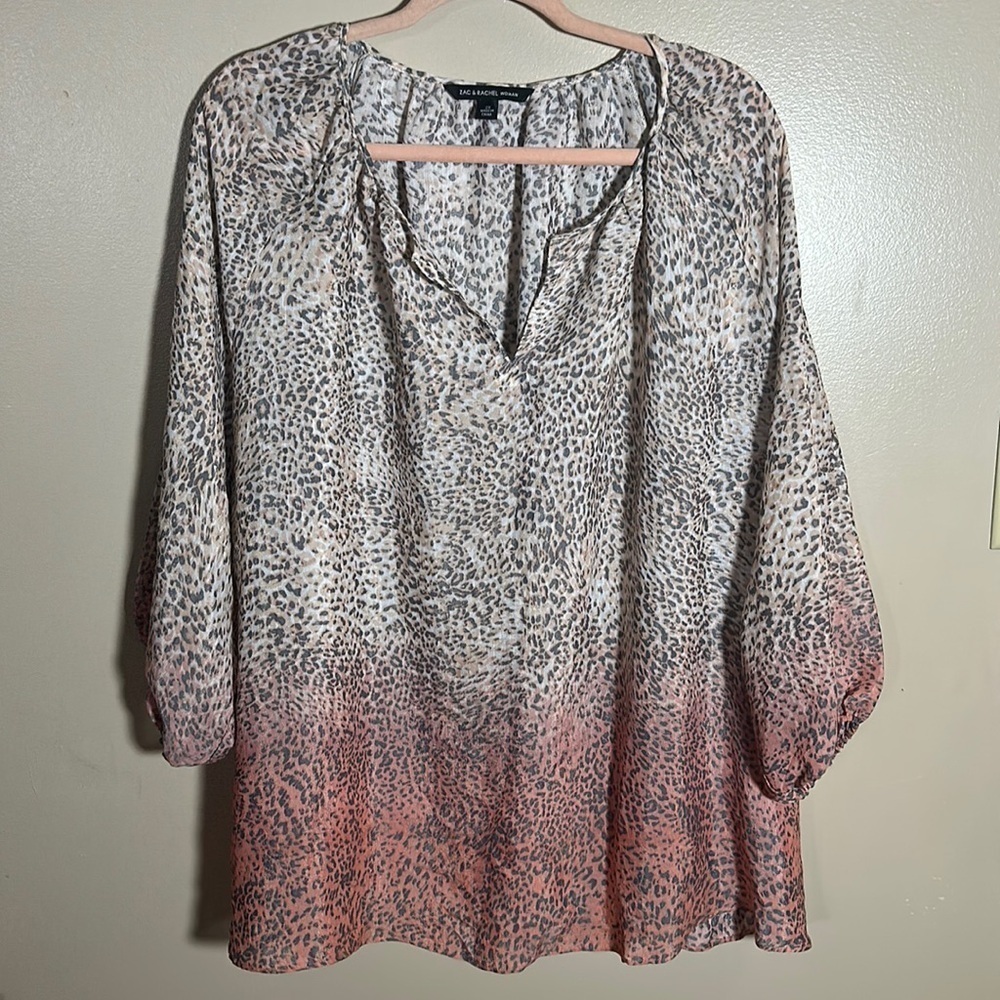 Zac‎ & Rachel Leopard Ombré Top | 2X
